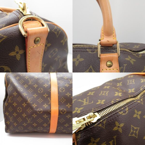 2101217851015 13c Louis Vuitton Keepall Bandouliere Bag Monogram Brown