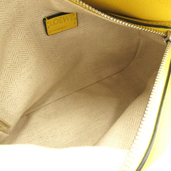 2101217870498 5 Loewe Puzzle Bag Mini 2Way Shoulder Bag Leather Yellow