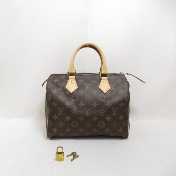 2101217882873 2 Louis Vuitton Speedy 25 Handbag Monogram Brown