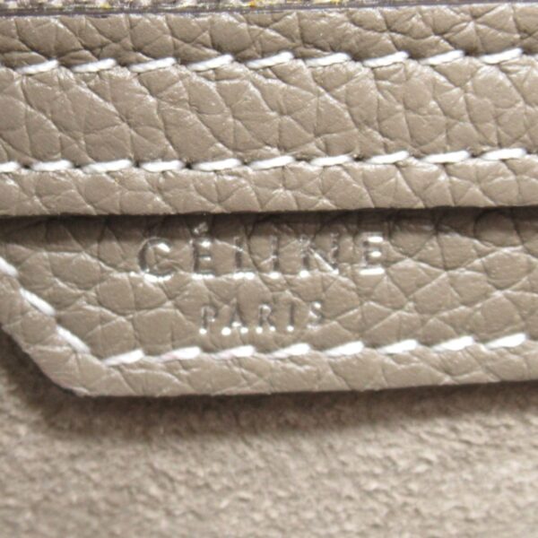 2101217884600 11 Celine Leather Micro Luggage Shopper Tote Bag Gray