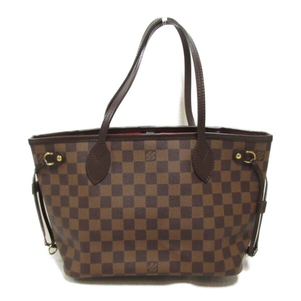 21012178850510 1 1 Louis Vuitton Neverfull Tote Bag Damier Brown