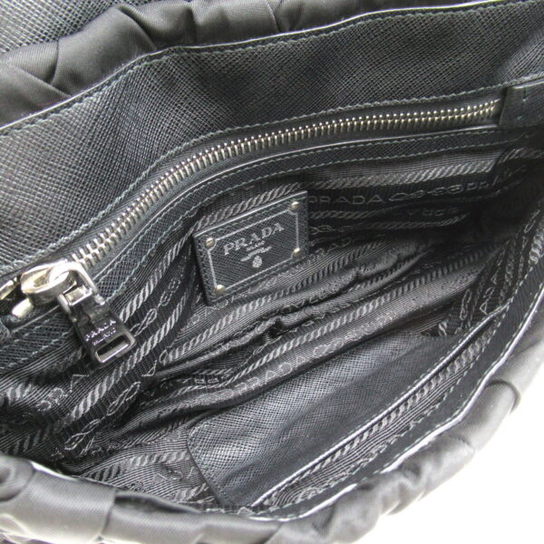 2101217886116 6 Prada Chain Shoulder Bag Nylon Black