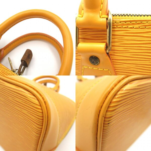 2101217886499 10c Louis Vuitton Alma Handbag Leather Epi Yellow