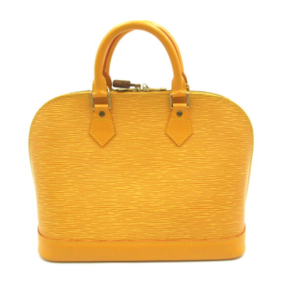 2101217886499 2 Louis Vuitton Alma Handbag Leather Epi Yellow