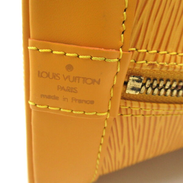 2101217886499 7 Louis Vuitton Alma Handbag Leather Epi Yellow