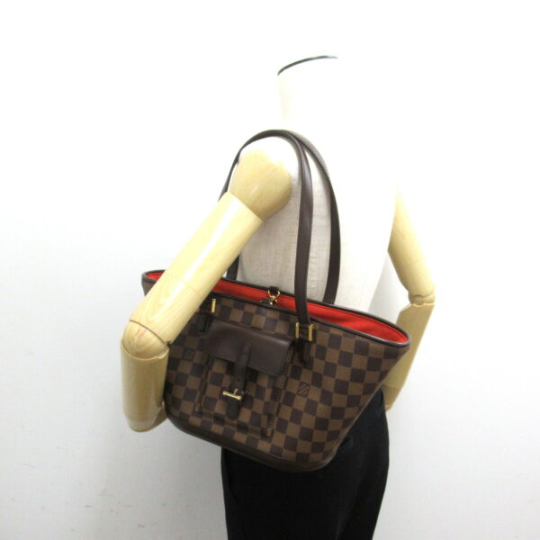 2101217886994 5 Louis Vuitton Manosque Handbag Damier Brown