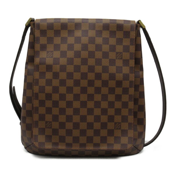 2101217887472 1 Louis Vuitton Musette Shoulder Bag Damier Brown