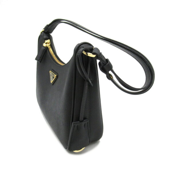 2101217888233 3 Prada Shoulder Bag Saffiano Leather Black