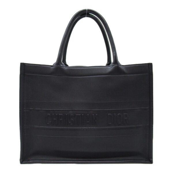 2101217888806 4 Dior Book Tote Tote Bag Leather Black