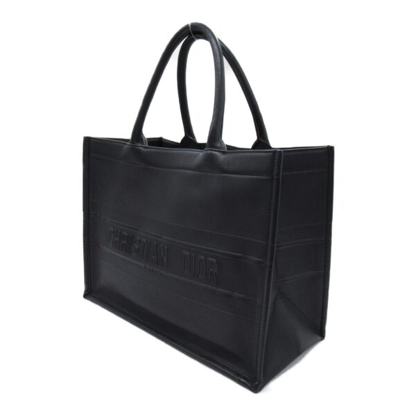 2101217888806 5 Dior Book Tote Tote Bag Leather Black