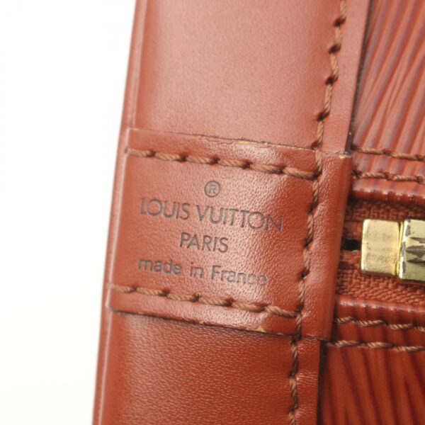 2101217889551 4 Louis Vuitton Alma Epi Handbag Leather Epi Brown