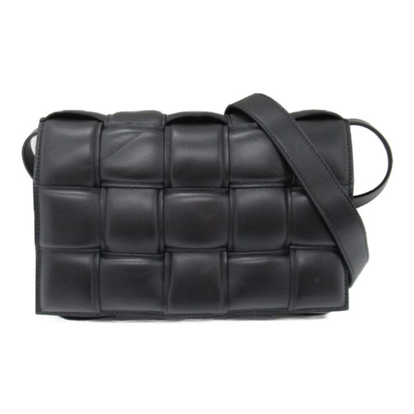 2101217896511 4 Bottega Veneta Shoulder Bag Lambskin Black