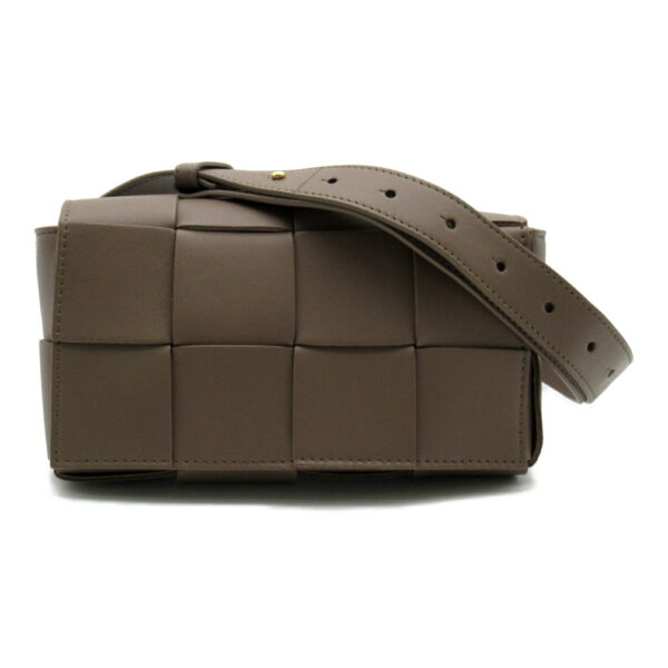 2101217896566 1 Bottega Veneta Waist Bag Lambskin Beige Taupe Gray