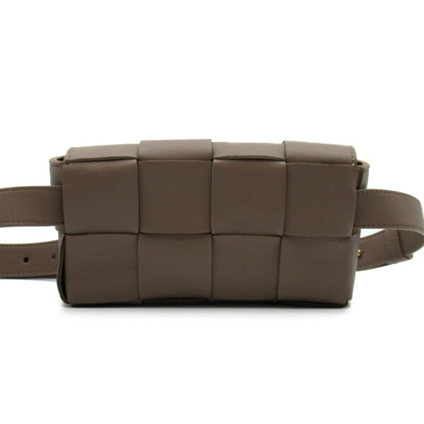 2101217896566 3 Bottega Veneta Waist Bag Lambskin Beige Taupe Gray