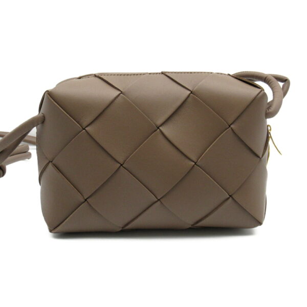 2101217896641 3 Bottega Veneta Shoulder Bag Lambskin Beige Taupe Gray