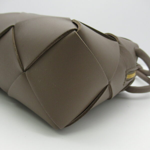 2101217896641 6 Bottega Veneta Shoulder Bag Lambskin Beige Taupe Gray