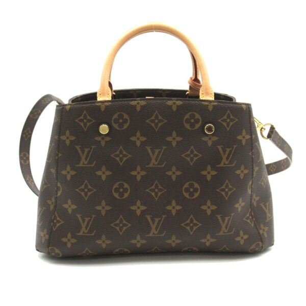 2101217898522 2 Louis Vuitton Montaigne BB Tote Bag Monogram Brown