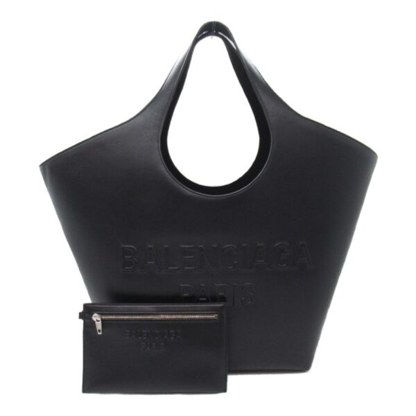 2101217899338 3 Balenciaga Medium Tote Bag Calf Leather Black