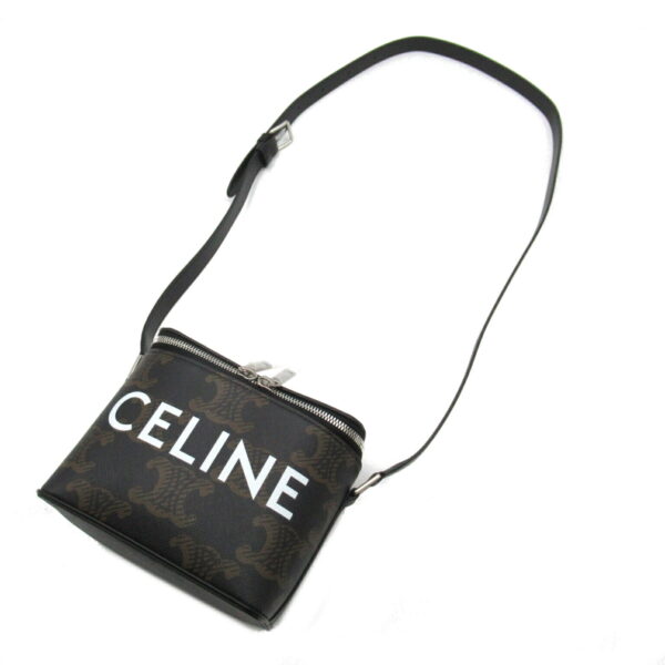 2101217899383 5 Celine Triomphe Box Shoulder Bag Brown Black