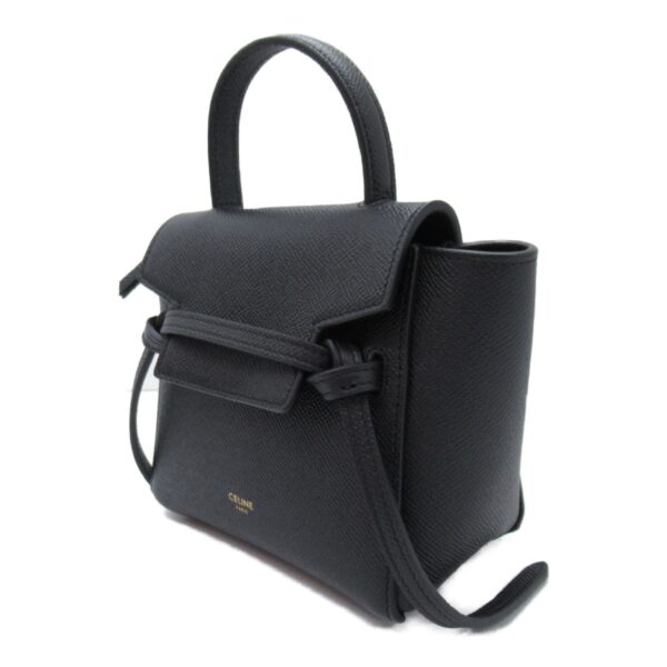 2101217899529 4 Celine Calf Leather 2way Shoulder Bag Black