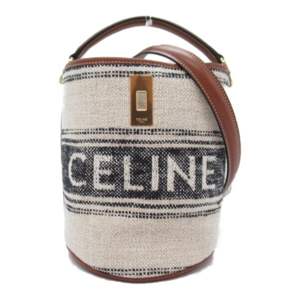 2101217899659 4 Celine Cotton Shoulder Bag White