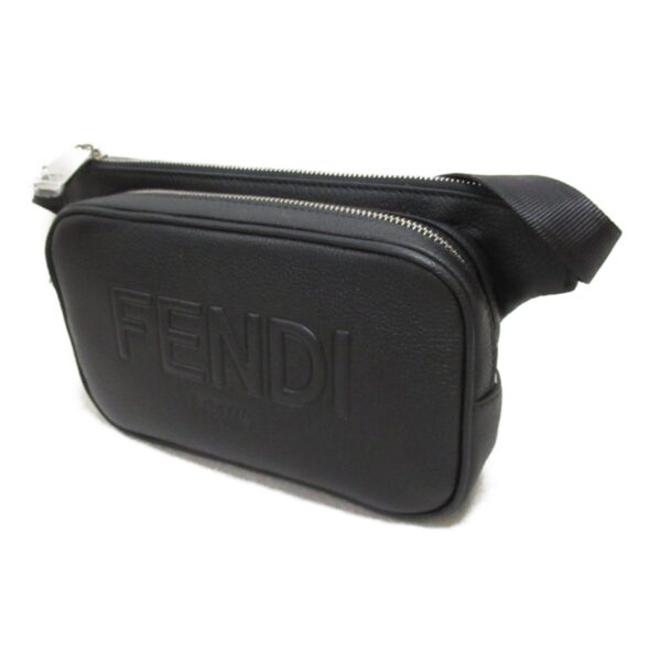 2101217899901 4 Fendi Waist Bag Body Bag Leather Black