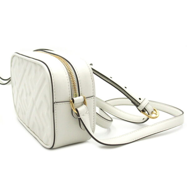 2101217900263 3 Fendi Camera Mini Shoulder Bag Leather White