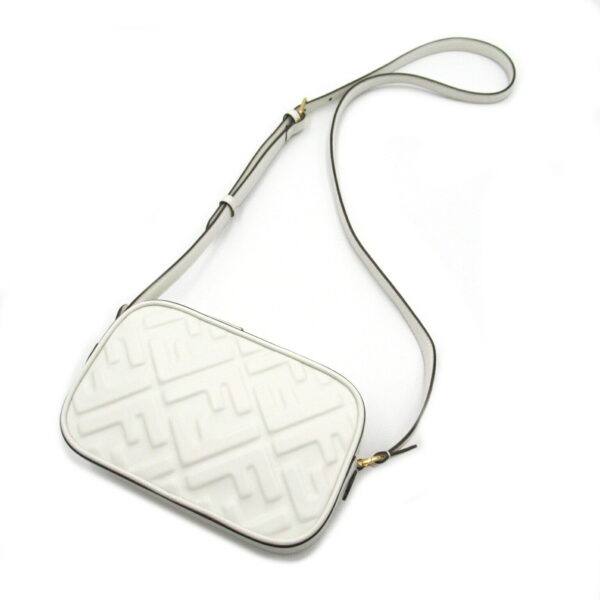 2101217900263 5 Fendi Camera Mini Shoulder Bag Leather White