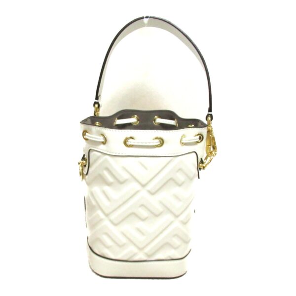 2101217900300 3 Fendi Mon Tresor 2Way Shoulder Bag Leather White