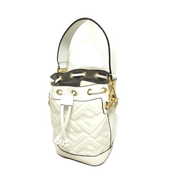 2101217900300 4 Fendi Mon Tresor 2Way Shoulder Bag Leather White