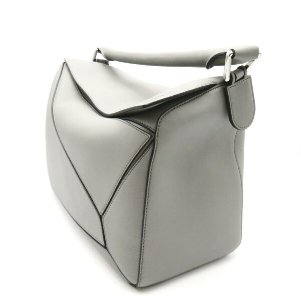 2101217903073 3 Loewe Puzzle Bag Large 2Way Shoulder Bag Leather Gray