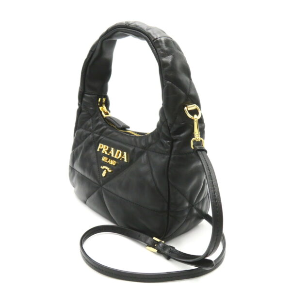 2101217905114 3 Prada Shoulder Bag Leather Black