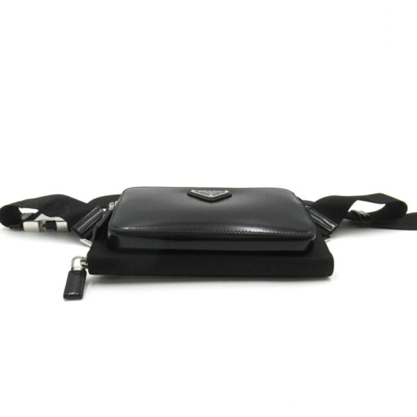 2101217905213 4 Prada Waist Bag Nylon Leather Black