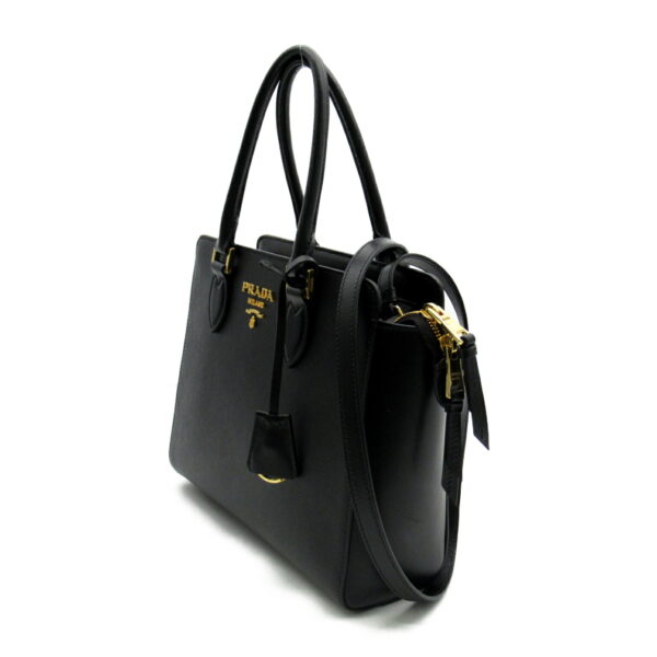 2101217905756 2 Prada 2Way Tote Bag Saffiano Leather Black