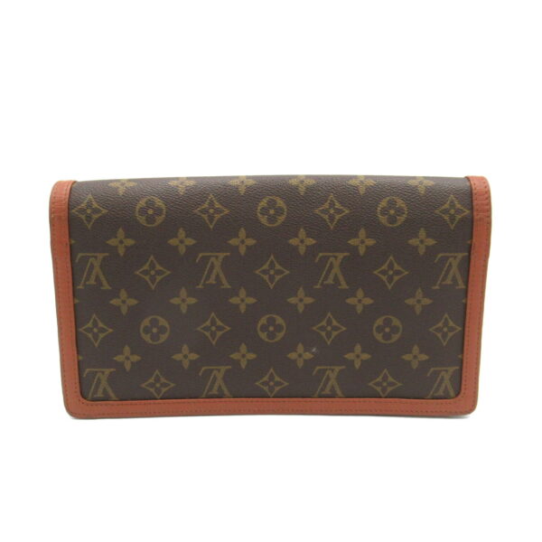 2101217908399 2 Louis Vuitton Pochette Dame GM Clutch Bag Monogram Brown