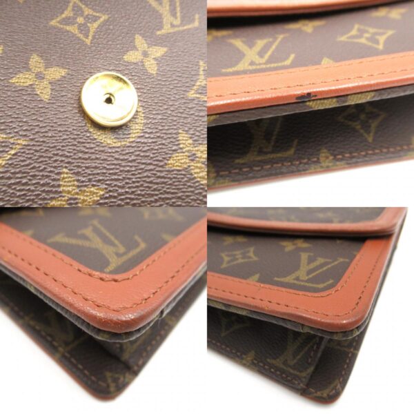 2101217908399 9c Louis Vuitton Pochette Dame GM Clutch Bag Monogram Brown