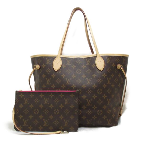 2101217913416 2 Louis Vuitton Neverfull MM Tote Bag Monogram Brown