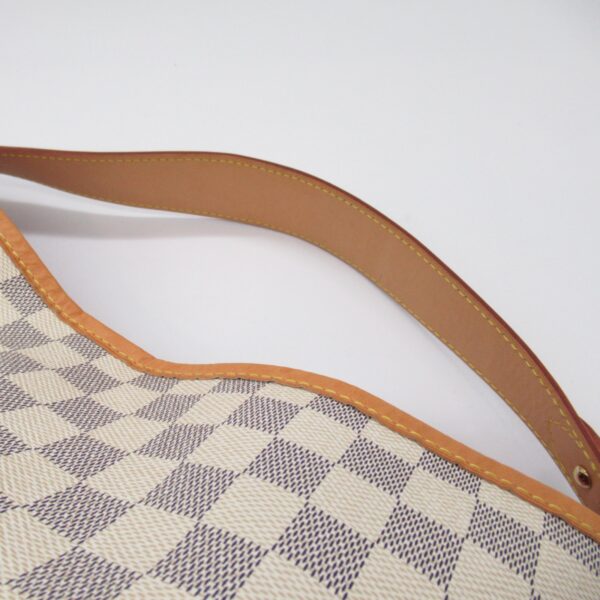 2101217913553 9 Louis Vuitton Delightful MM Shoulder Bag Damier Azur Ivory