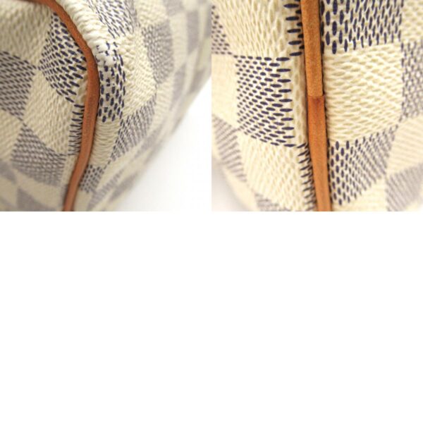 2101217913881 13c Louis Vuitton Speedy 25 Handbag Damier Azur White