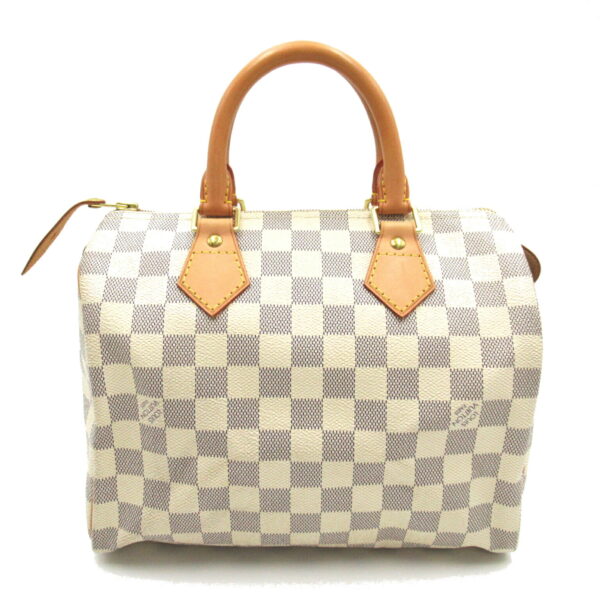 2101217913881 2 Louis Vuitton Speedy 25 Handbag Damier Azur White