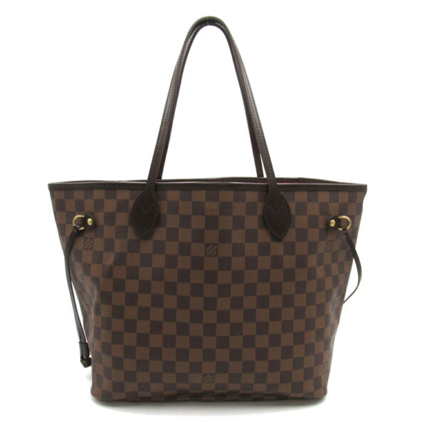 2101217918084 1 Louis Vuitton Neverfull MM Tote Bag Damier Brown