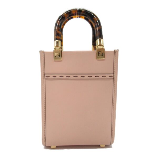 2101217918664 6 Fendi Sunshine Shopper Shoulder Bag Leather Pink Beige