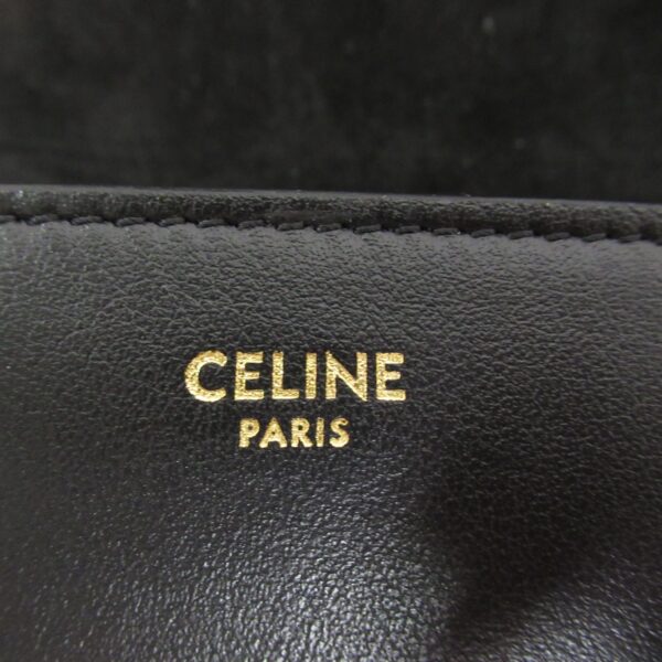 2101217919586 10 Celine Calf Leather Shoulder Bag Black