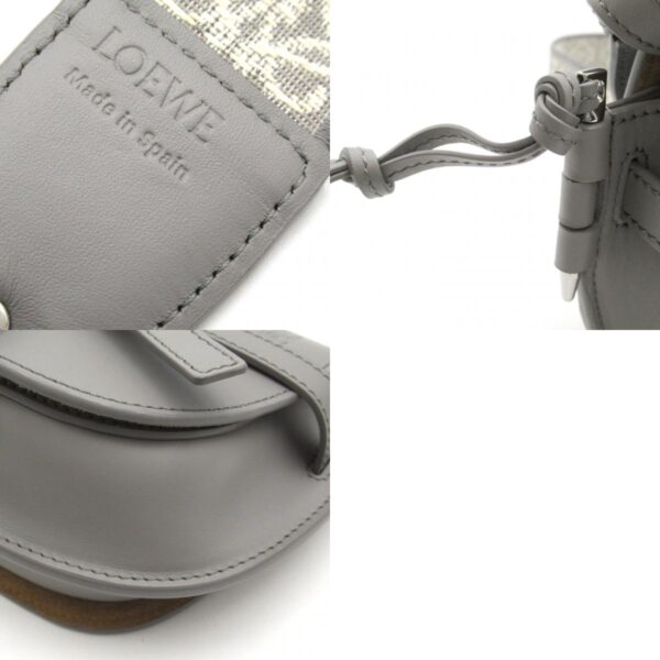 2101217925570 10c Loewe Gate Dual Mini Shoulder Bag Leather Gray