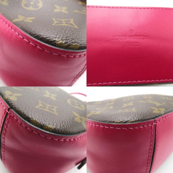 2101217927956 12c Louis Vuitton Saintonge 2WAY Shoulder Bag Monogram BrownPink