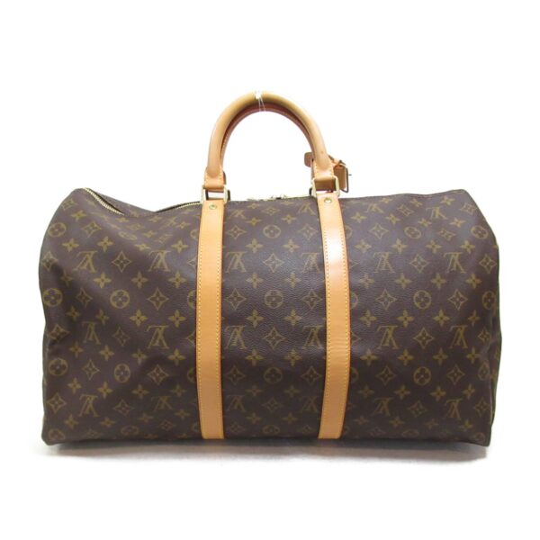 2101217928342 3 Louis Vuitton Keepall 50 Bag Monogram Brown