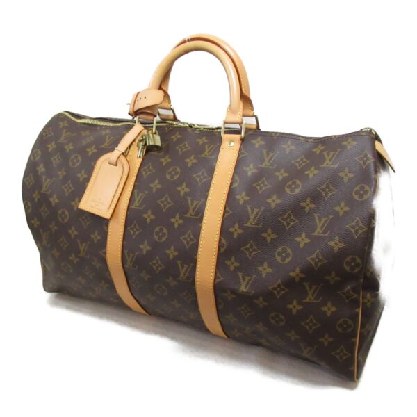 2101217928342 4 Louis Vuitton Keepall 50 Bag Monogram Brown