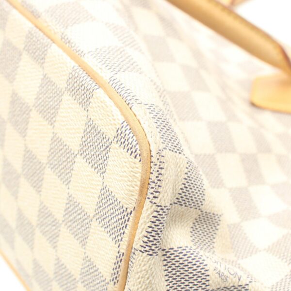 2101217929073 7 Louis Vuitton Saleya PM Leather Tote Bag Damier Azur White