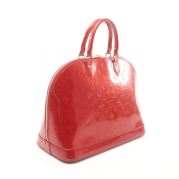 2101217929462 2 Louis Vuitton Alma GM Vernis Handbag Red