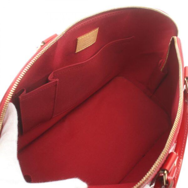 2101217929462 3 Louis Vuitton Alma GM Vernis Handbag Red